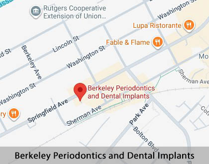 Map image for Dental Implants in Berkeley Heights, NJ